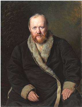 А. Н. Островский. Портрет работы В. Г. Перова. 1871 г.